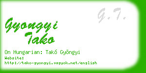 gyongyi tako business card